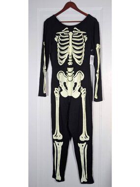 NEW Torrid Skeleton Bodysuit Glow In the Dark Halloween Costume 14/16 Cosplay 1X